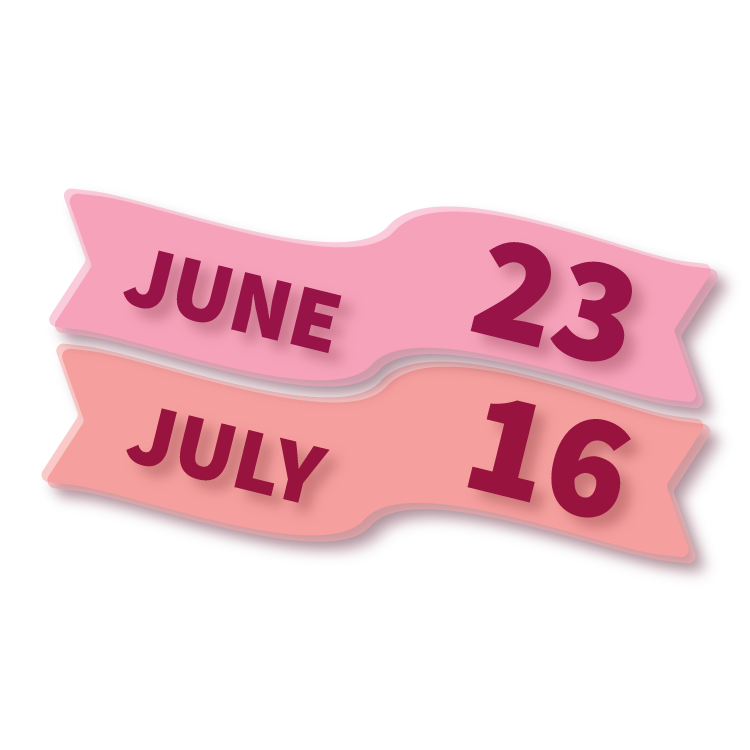 June 23 & July 16